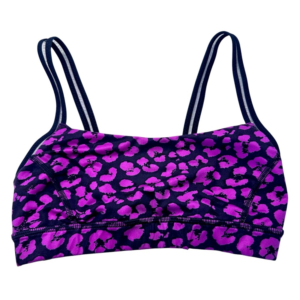 Lululemon | Purple Animal Print Free To Be Sports Bra | Size 0